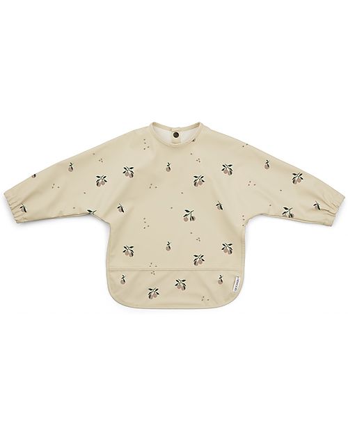 Liewood Bavaglio Impermeabile con Maniche e Tasca Merle - Peach/Sea Shell Mix - 100% Materiale Riciclato! Bavagli con Maniche