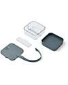 Liewood Bento Box Amandine - Tritan e Silicone - Sea Blue / Whale Blue Porta Merenda