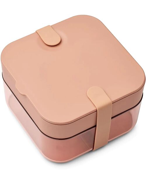 Liewood Bento Box Amandine - Tritan e Silicone - Tuscany Rose / Dusty Raspberry Porta Merenda