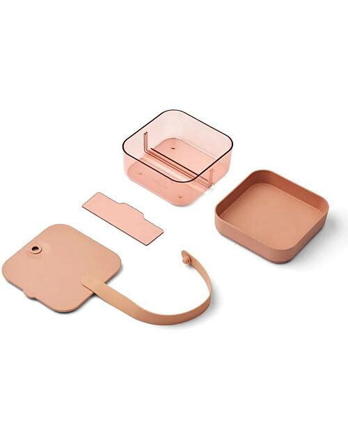 Liewood Bento Box Amandine - Tritan e Silicone - Tuscany Rose / Dusty Raspberry Porta Merenda