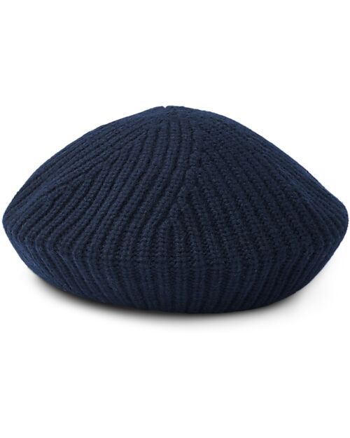 Liewood Berretto alla Francese Borg - Blu Navy - Lana e Cotone Cappelli Invernali