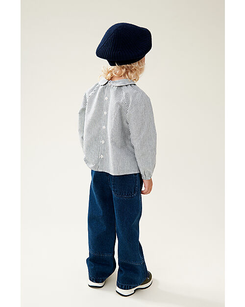 Liewood Berretto alla Francese Borg - Blu Navy - Lana e Cotone Cappelli Invernali