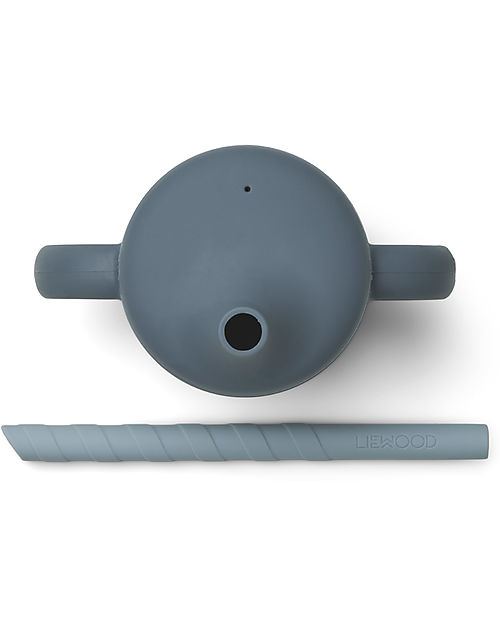 Liewood Bicchiere con Cannuccia Cameron - Blu - 140 ml Tazze