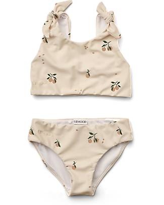 Liewood Bikini Bimba con Fiocco - Pesche/Conchiglia - UV 50+ Costumi Due Pezzi