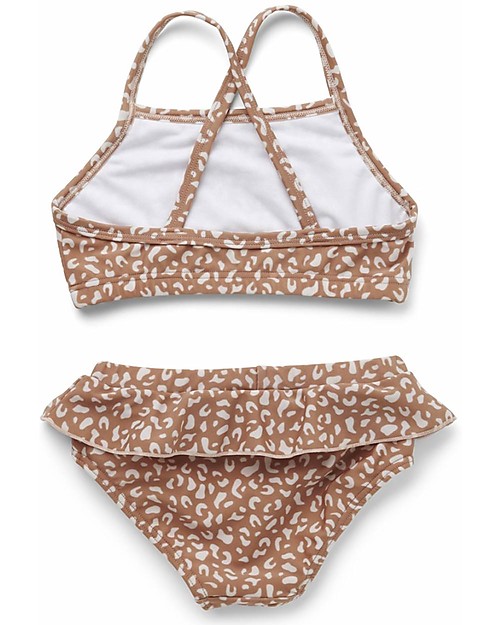 Liewood Bikini Bimba  con Volant Norma - Leopardato Rosa Costumi Due Pezzi