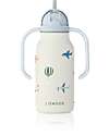 Liewood Borraccia in Acciaio con Manici Kimmie - 250 ml - Aviazione - Ecru Borracce Termiche