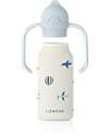 Liewood Borraccia in Acciaio con Manici Kimmie - 250 ml - Aviazione - Ecru Borracce Termiche