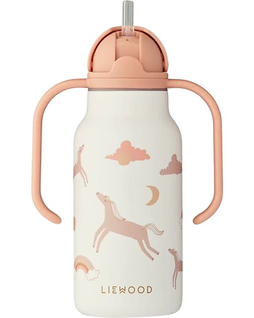 Liewood Borraccia in Acciaio con Manici Kimmie - 250 ml - Dream - Ecru Borracce Termiche