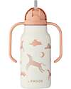 Liewood Borraccia in Acciaio con Manici Kimmie - 250 ml - Dream - Ecru Borracce Termiche