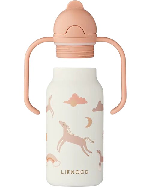 Liewood Borraccia in Acciaio con Manici Kimmie - 250 ml - Dream - Ecru Borracce Termiche