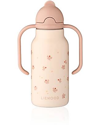 Liewood Borraccia in Acciaio con Manici Kimmie - 250 ml - Mini Butterfly - Apple blossom Borracce Termiche