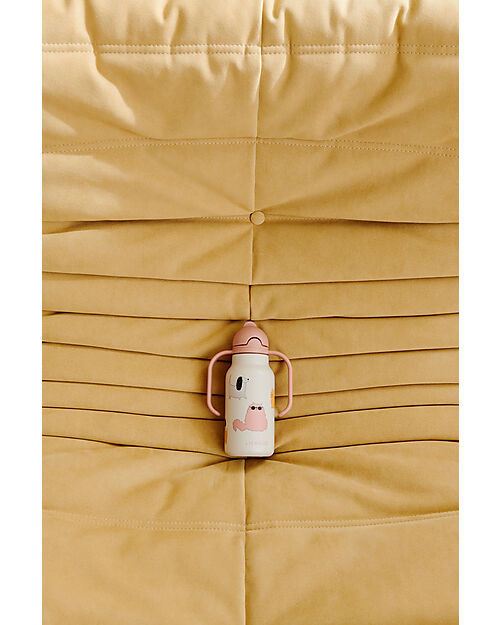 Liewood Borraccia in Acciaio con Manici Kimmie - 250 ml - Sabbia - Cani e Gatti Borracce Termiche