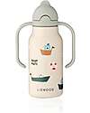 Liewood Borraccia in Acciaio con Manici Kimmie - 250 ml - Sailing - Sandy Borracce Termiche
