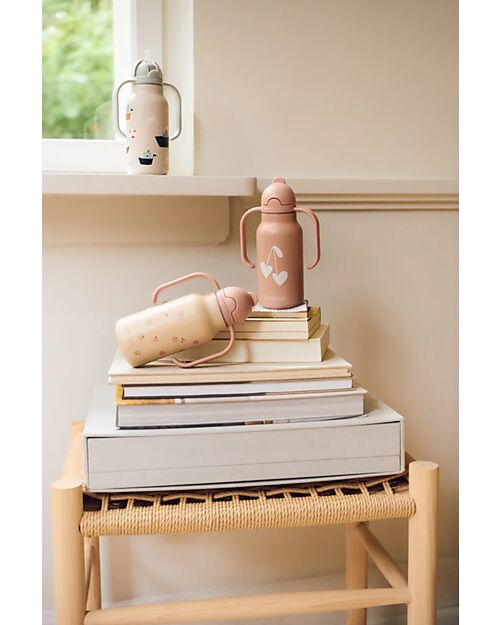 Liewood Borraccia in Acciaio con Manici Kimmie - 250 ml - Sailing - Sandy Borracce Termiche