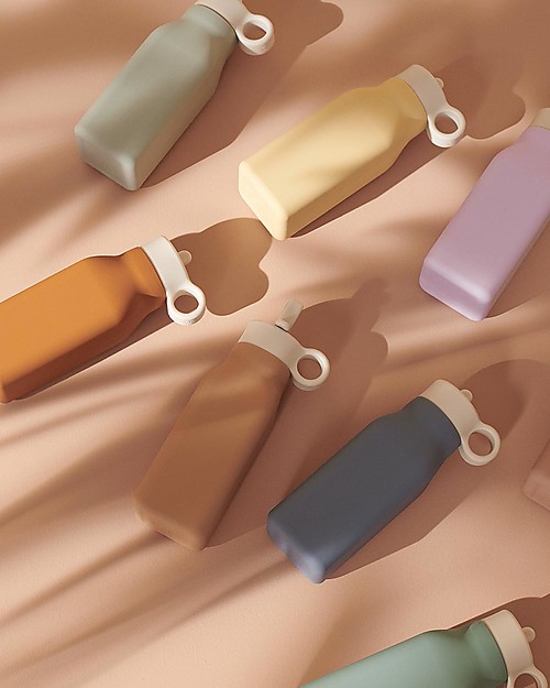 Liewood Borraccia in Silicone Giallo Grano - Gatto - 350 ml Borracce Termiche