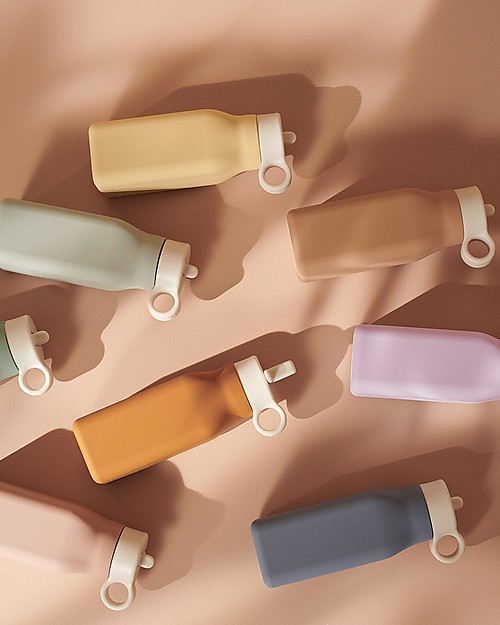 Liewood Borraccia in Silicone Rosa - Gatto - 350 ml Borracce non Termiche