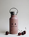 Liewood Borraccia Termica Bimba in Acciaio con doppio tappo 350 ml, Gatto Rosa Borracce Termiche
