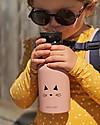 Liewood Borraccia Termica Bimba in Acciaio con doppio tappo 350 ml, Gatto Rosa Borracce Termiche