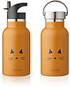 Liewood Borraccia Termica Bimbi in Acciaio con doppio tappo 350 ml - Gatto Senape Borracce non Termiche