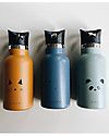 Liewood Borraccia Termica Bimbi in Acciaio con doppio tappo 350 ml - Gatto Senape Borracce non Termiche