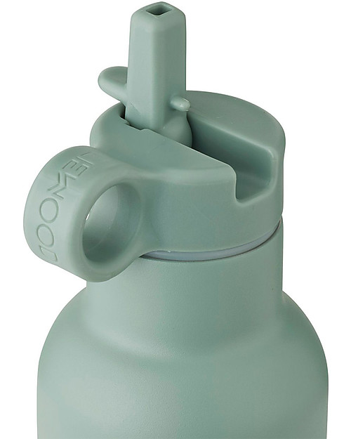 Liewood Borraccia Termica Bimbi in Acciaio con doppio tappo 350 ml - Panda Menta Borracce Termiche