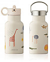 Liewood Borraccia Termica Bimbi in Acciaio con Doppio Tappo - 350 ml - Safari/Sabbia Borracce Termiche