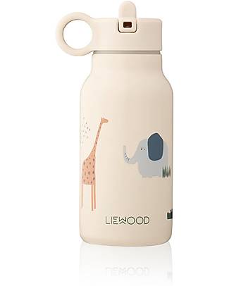 Liewood Borraccia Termica Falk Bimbi in Acciaio - 250 ml - Safari Mix - Sabbia Borracce Termiche
