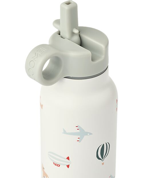 Liewood Borraccia Termica Falk Bimbi in Acciaio - 350 ml - Aviazione - Ecru Borracce Termiche