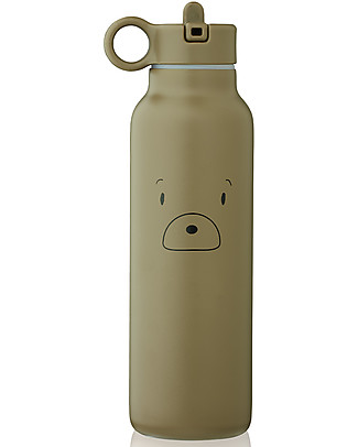 Liewood Borraccia Termica Falk Bimbi in Acciaio - 350 ml - Orsetto - Khaki Borracce Metallo