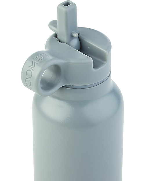 Liewood Borraccia Termica Falk Bimbi in Acciaio - 350 ml - Panda - Blu Nebbia Borracce Termiche