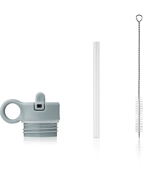 Liewood Borraccia Termica Falk Bimbi in Acciaio - 350 ml - Panda - Blu Nebbia Borracce Termiche