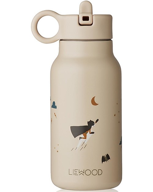 Liewood Borraccia Termica Falk in Acciaio - 250 ml - Superhero/Dune Mix - Crema Borracce Termiche