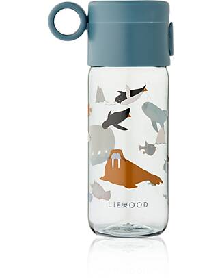 Liewood Borraccia Trasparente Clemence - 350 ml - Animali Marini - Blu Borracce non Termiche