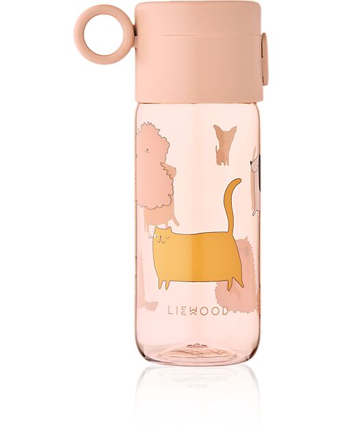 Liewood Borraccia Trasparente Clemence - 350 ml - Cani e Gatti - Sabbia Borracce non Termiche