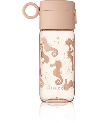 Liewood Borraccia Trasparente Clemence - 350 ml - Cavallucci Marini - Rosa Borracce non Termiche