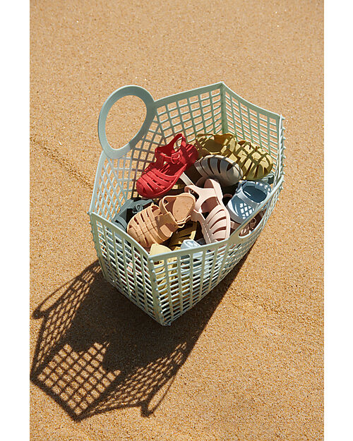 Liewood Borsa da Spiaggia in Rete Bloom - Light Peppermint - Multifunzionale! Borse Shopper