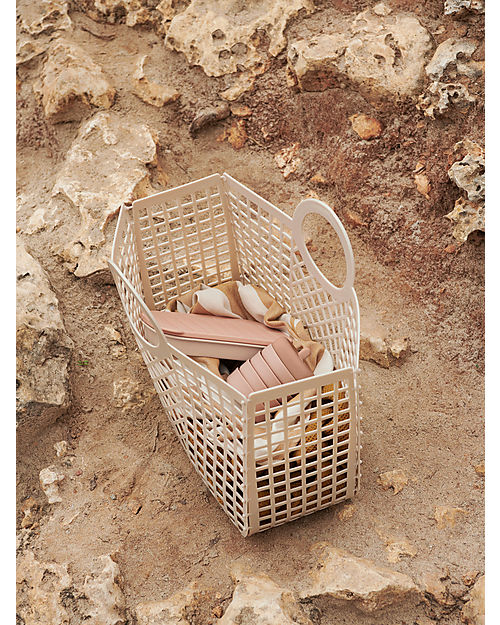 Liewood Borsa da Spiaggia in Rete Bloom - Sabbia - Multifunzionale! Borse Shopper