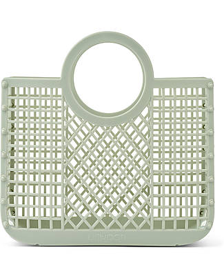 Liewood Borsa da Spiaggia in Rete Bloom - Verde Menta - Multifunzionale! Borse Shopper