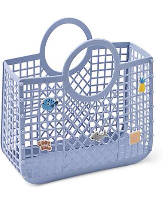 Liewood Borsa da Spiaggia in Rete Small Samantha con Charms - Lavanda - Multifunzionale! Giochi da Spiaggia