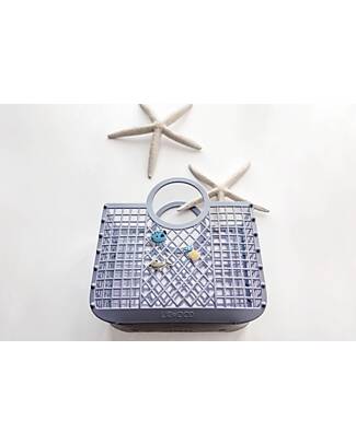 Liewood Borsa da Spiaggia in Rete Small Samantha con Charms - Lavanda - Multifunzionale! Giochi da Spiaggia