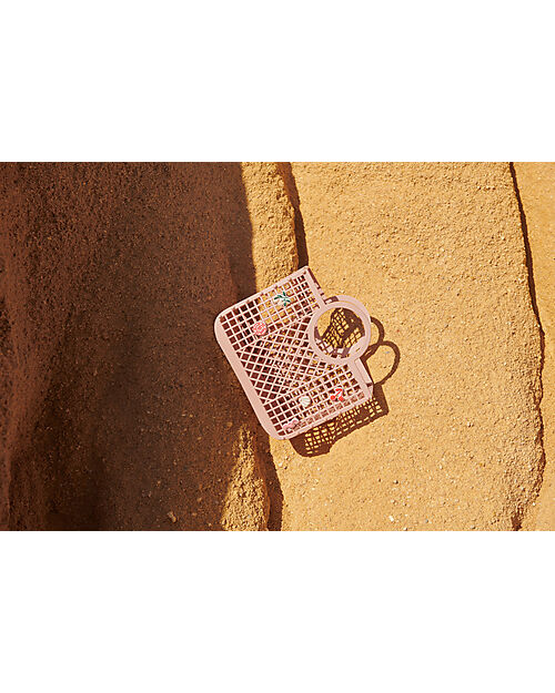 Liewood Borsa da Spiaggia in Rete Small Samantha con Charms - Rosa - Multifunzionale! Borse Shopper