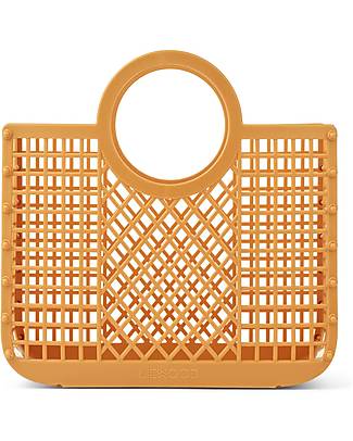 Liewood Borsa da Spiaggia in Rete Small Samantha - Giallo - Multifunzionale! Borse Shopper