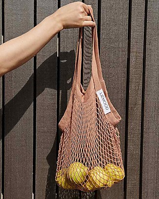 Liewood Borsa in Rete Mesi - Rosa - 100% Cotone Biologico Borse Pic Nic