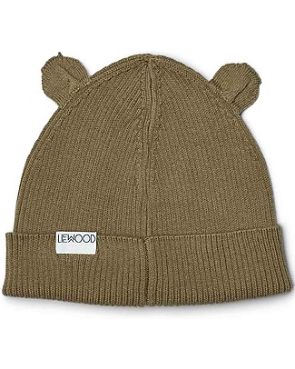 Liewood Cappellino con Orecchie Roman - Kaki - 100% Cotone Bio - Morbido e Dolcissimo! Cappelli Invernali