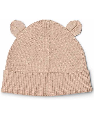Liewood Cappellino con Orecchie Roman - Rosa - 100% Cotone Bio - Morbido e Dolcissimo! Cappelli Invernali