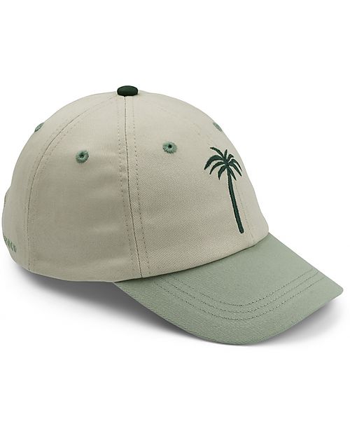 Liewood Cappellino da Baseball Danny - Palm Tree/Dusty Mint Multi Mix - 100% Cotone Bio Cappelli Estivi