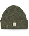 Liewood Cappellino Emilio con Logo Lavorato a Maglia - Army Brown - 100% Lana Riciclata Cappelli Invernali