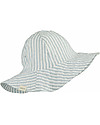 Liewood Cappellino Estivo Amelia - 100% cotone bio - Celeste e Bianco a Righe Cappelli Estivi