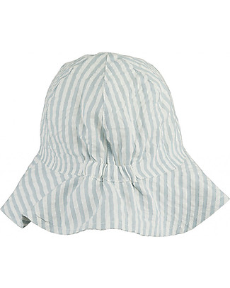 Liewood Cappellino Estivo Amelia - 100% cotone bio - Celeste e Bianco a Righe Cappelli Estivi