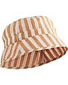 Liewood Cappellino Estivo Jack, 100% cotone bio - Righe Mostarda e Bianche Cappelli Estivi